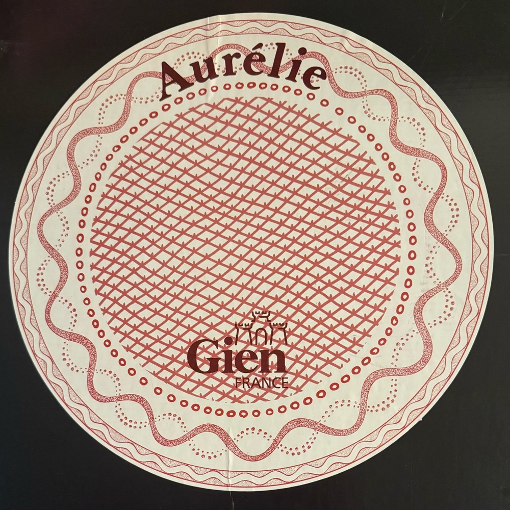 GIEN Aurelie platter cake plate ceramic NEW - Rare!
